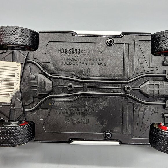 Jada Toys 2009 Corvette Stingray Concept 1:24 Black Highway Patrol Car Model - Picture 3 of 11